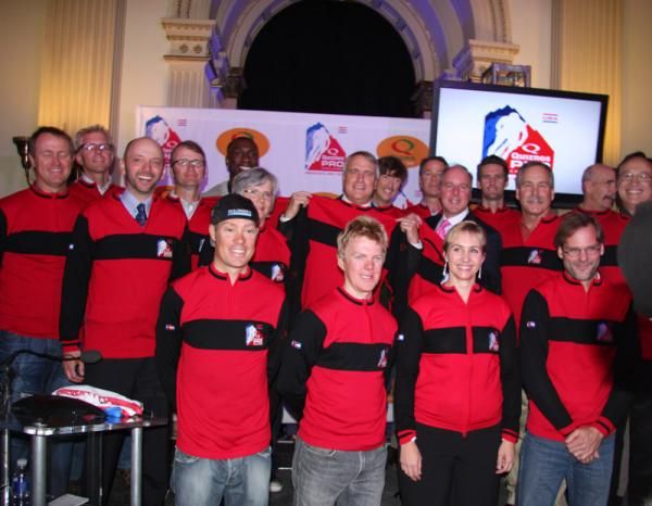 There were representatives from each host city as well as cyclists Tom Danielson, Tim Duggan and Rory Sutherland.