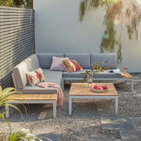 1. Spirit Grey Metal Garden Corner Sofa Set | £1,100 £550 at Homebase