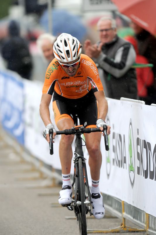 Samuel S&aacute;nchez was the only rider within one minute of Nibali on the time trial to Polsa