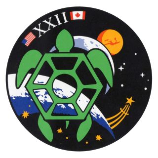 The patch for NASA's 22nd class of astronauts, as chosen in 2017, features a nod to the group's nickname, "The Turtles."