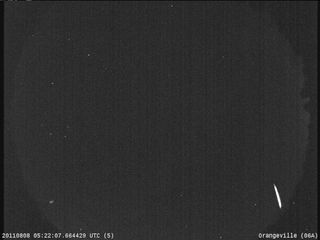 Meteor Captured by Orangeville Sky Camera