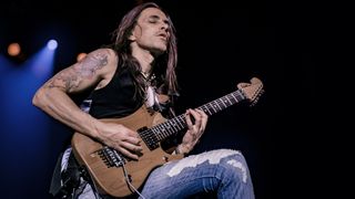 Nuno Bettencourt onstage with Extreme in 2017