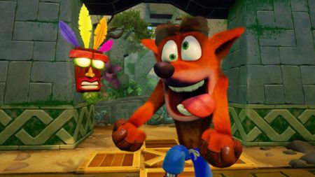 Best Steam Summer sale games: A close up of Crash making a silly face during the Crash Bandicoot N. Sane Trilogy.