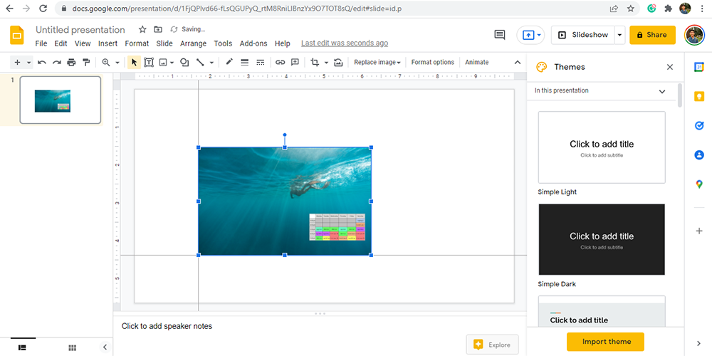 How to use guides to position images in Google Slides