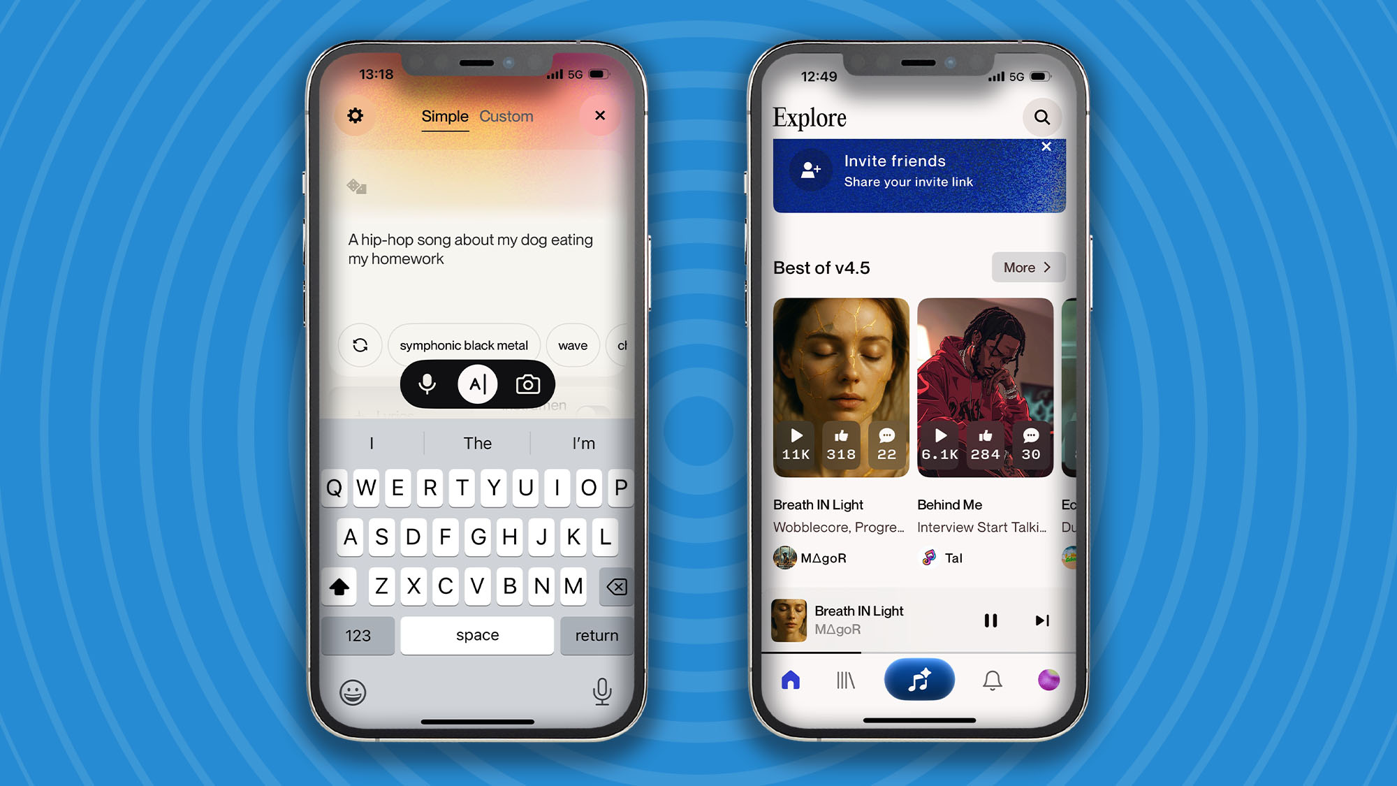 Suno on iPhone