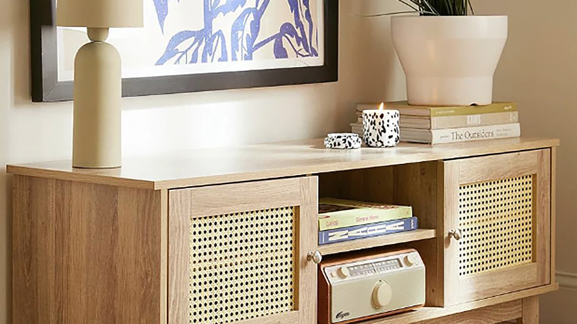Rattan sideboard