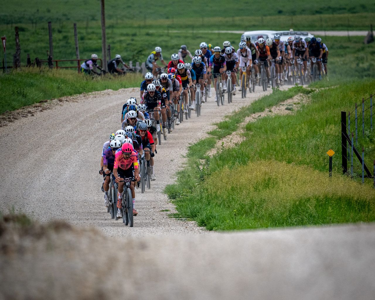 Unbound Gravel 200 men's pro race 2024
