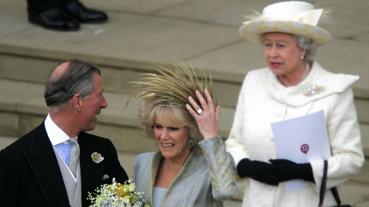 Prince Charles and Camilla Parker-Bowles&#039; 2005 wedding day