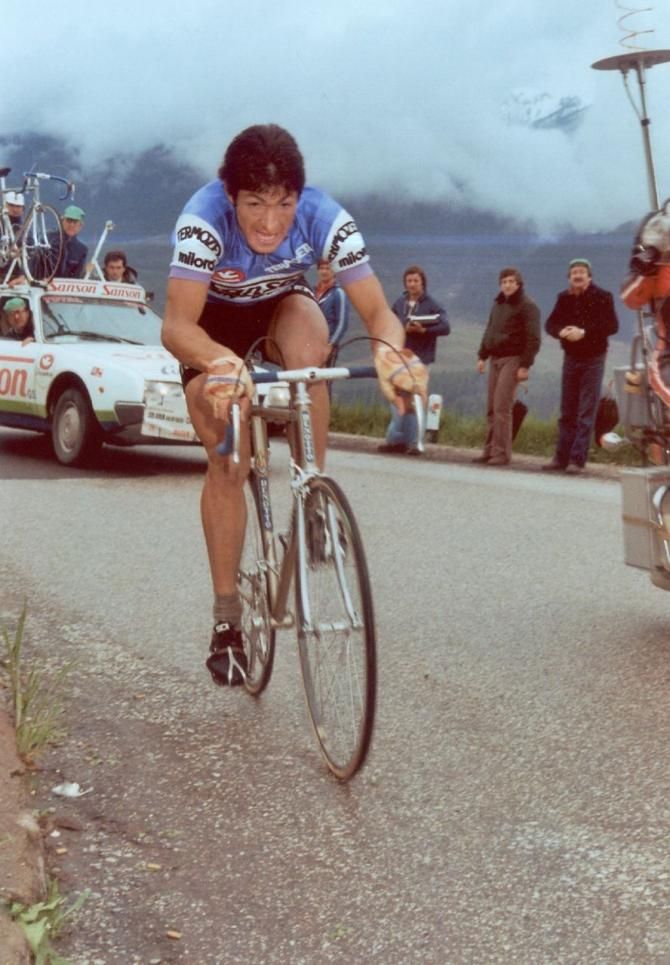 Moser in action during the 1978 Giro d'Italia