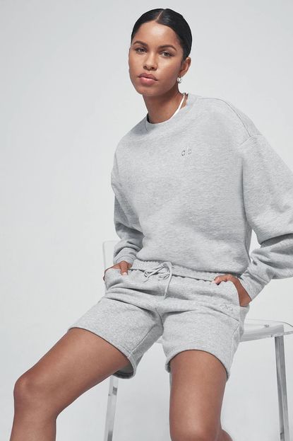 Alo Accolade Crewneck Pullover + Accolade Sweat Short 