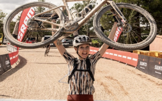 Annabel Fisher won the Earth Final and women's title at Gravel Earth Series