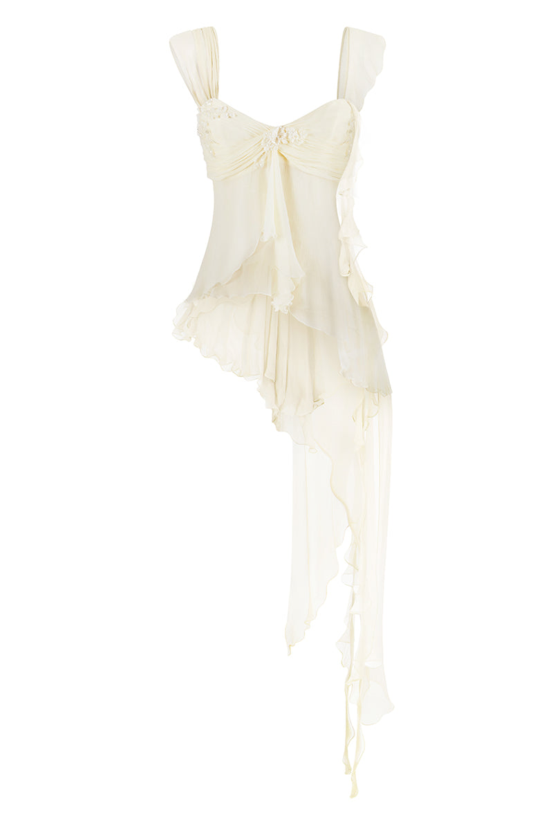 Fairy Lace Mini Top in Light Yellow