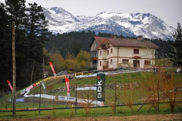 Early winter storms blanketed the mountains near Igorre in snow