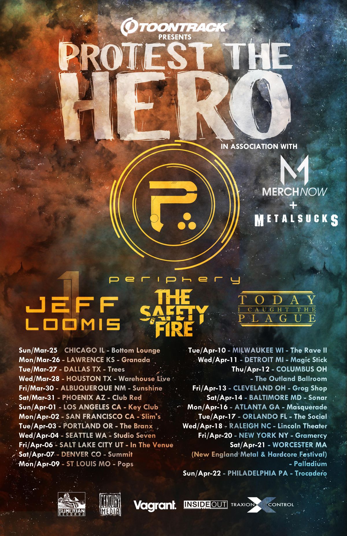 Periphery, Protest the Hero and Jeff Loomis Announce North American