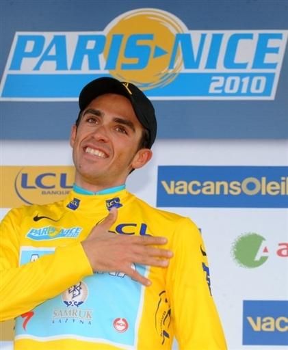 Alberto Contador (Astana) takes home his second Paris-Nice win