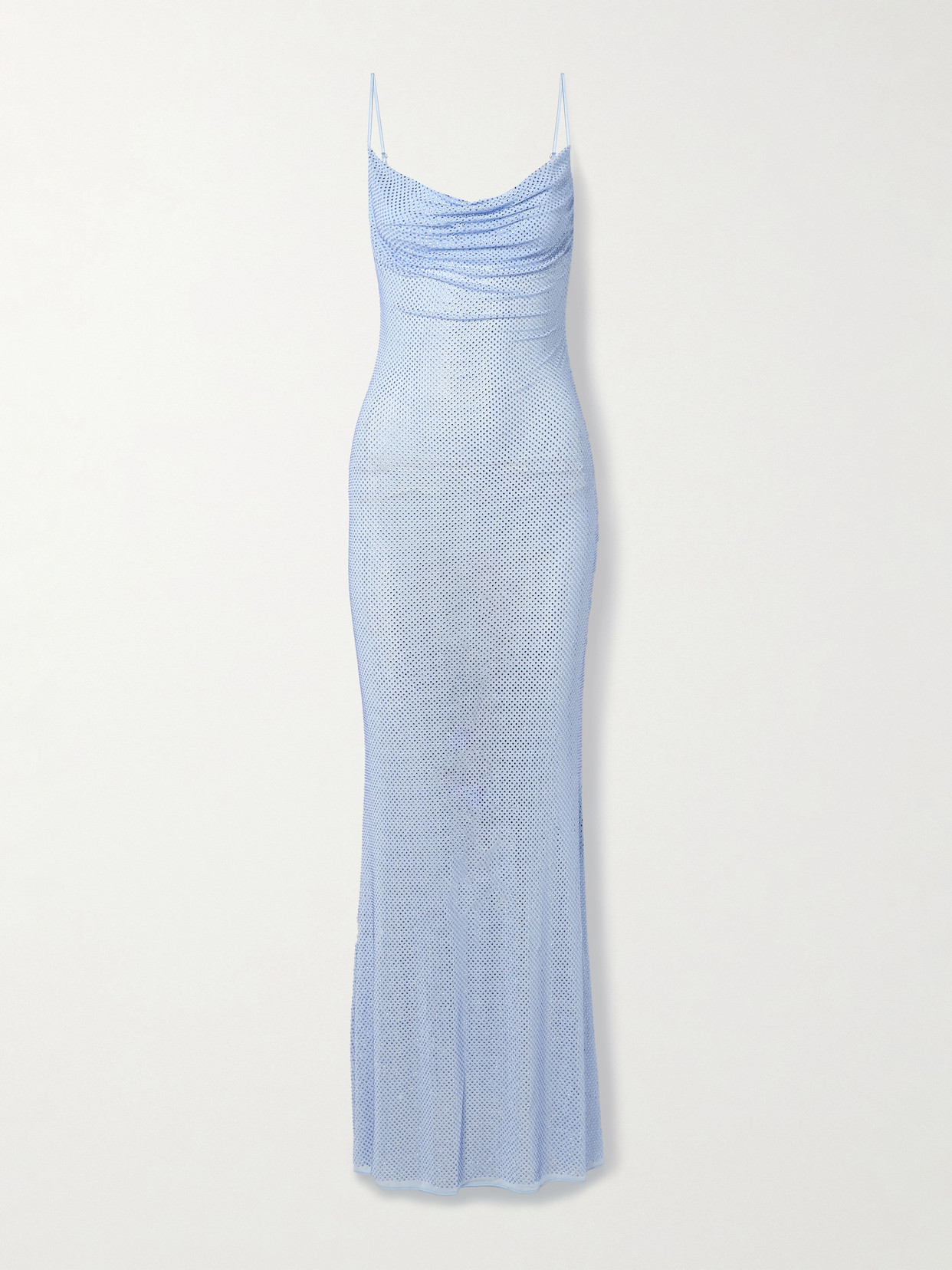 Shilo Crystal-Embellished Silk-Blend Mesh Dress