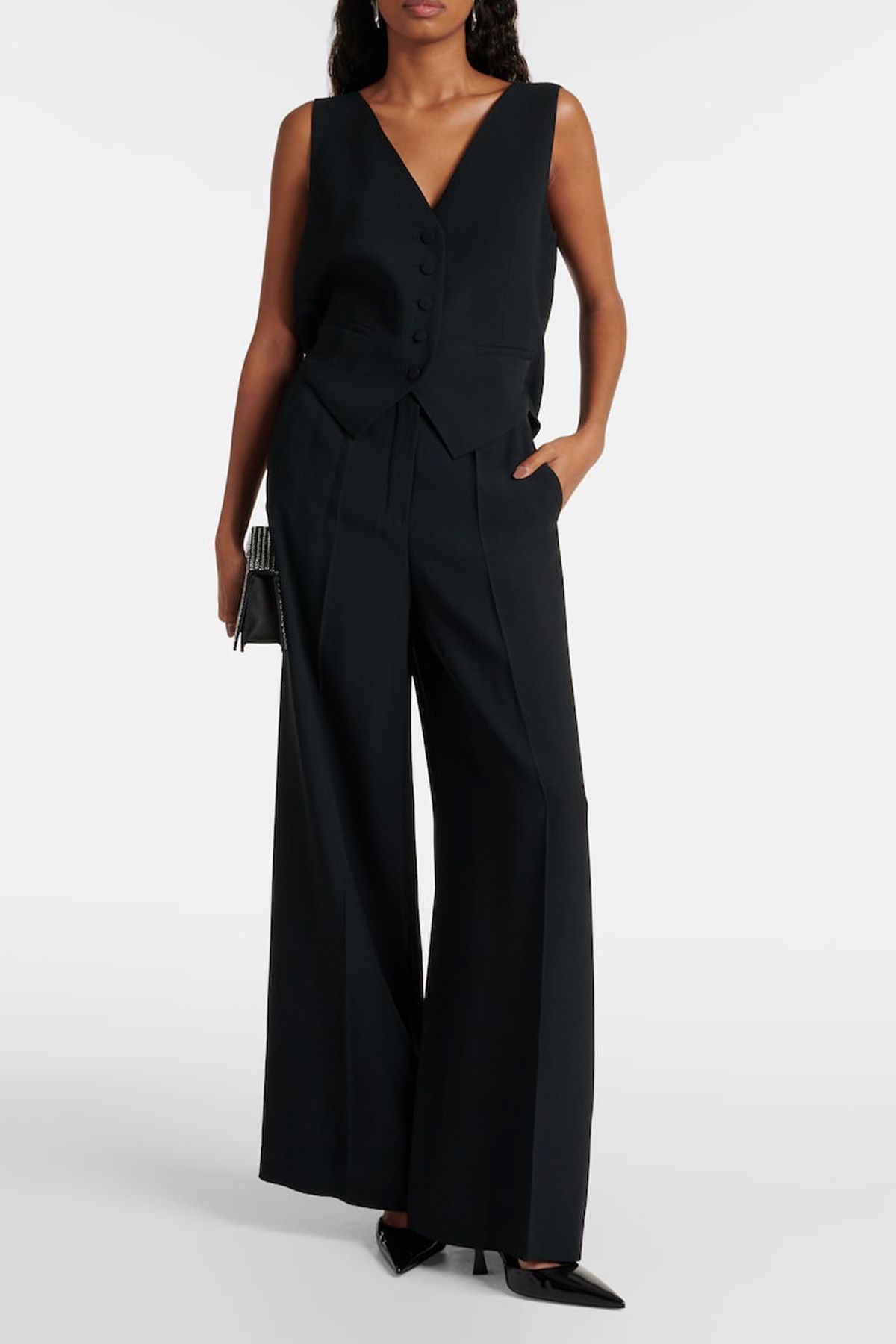 Nina Ricci , High-Rise Cady Palazzo Pants