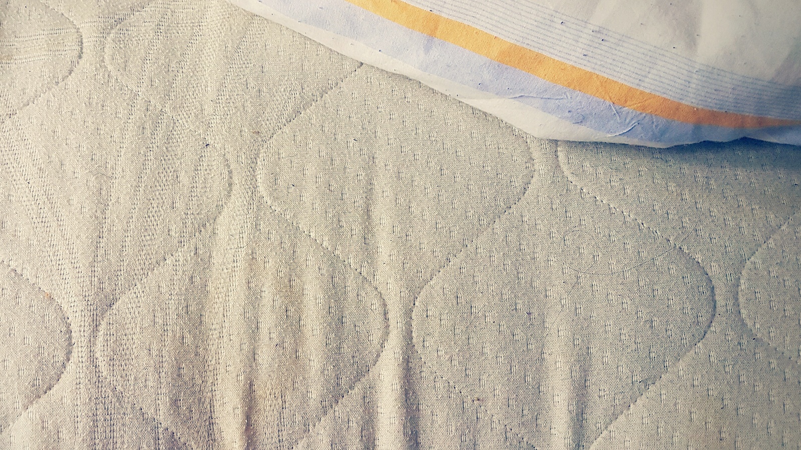 Yellow staining on a mattress