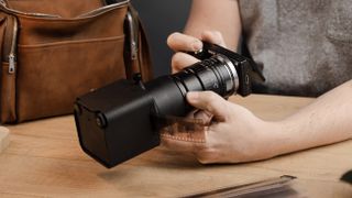 Valoi Easy35 film scanning system attached to a Sony camera