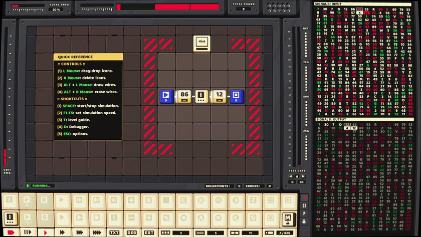 A set of colored blocks representing an operating system under construction.