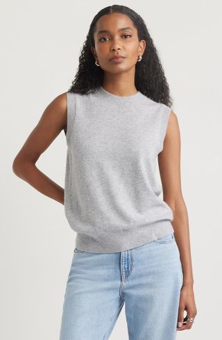 Sleeveless Cashmere Sweater