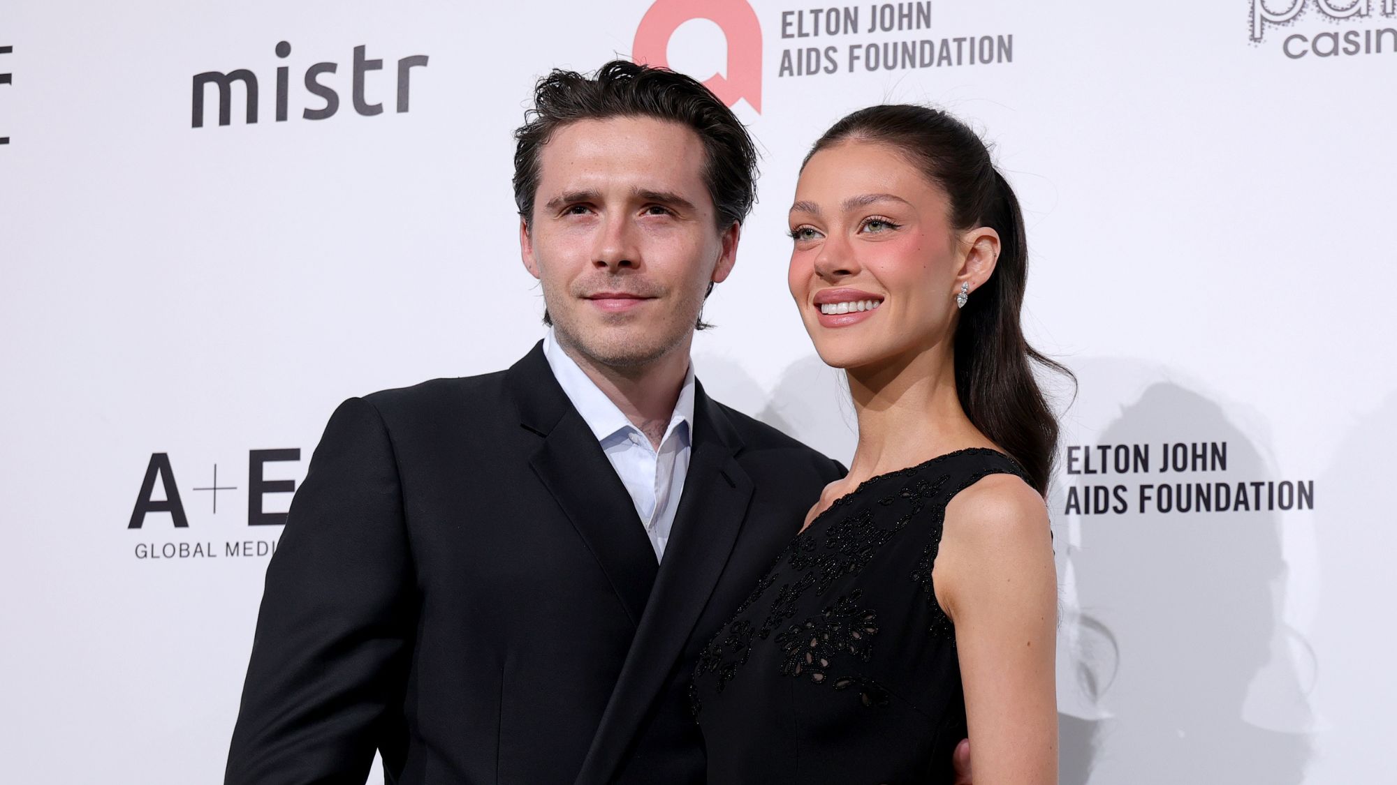 Brooklyn and Nicola Peltz Beckham attend Elton John AIDS Foundation's 34th Annual Academy Awards Viewing Party