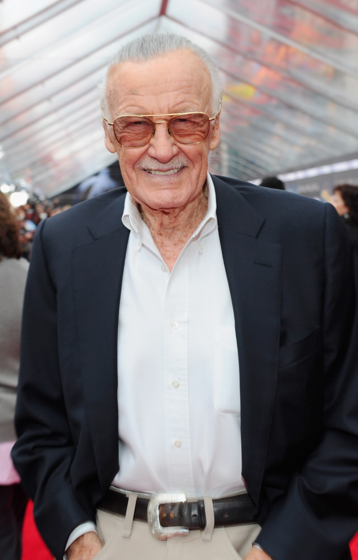 Stan Lee at the premiere of The Avengers