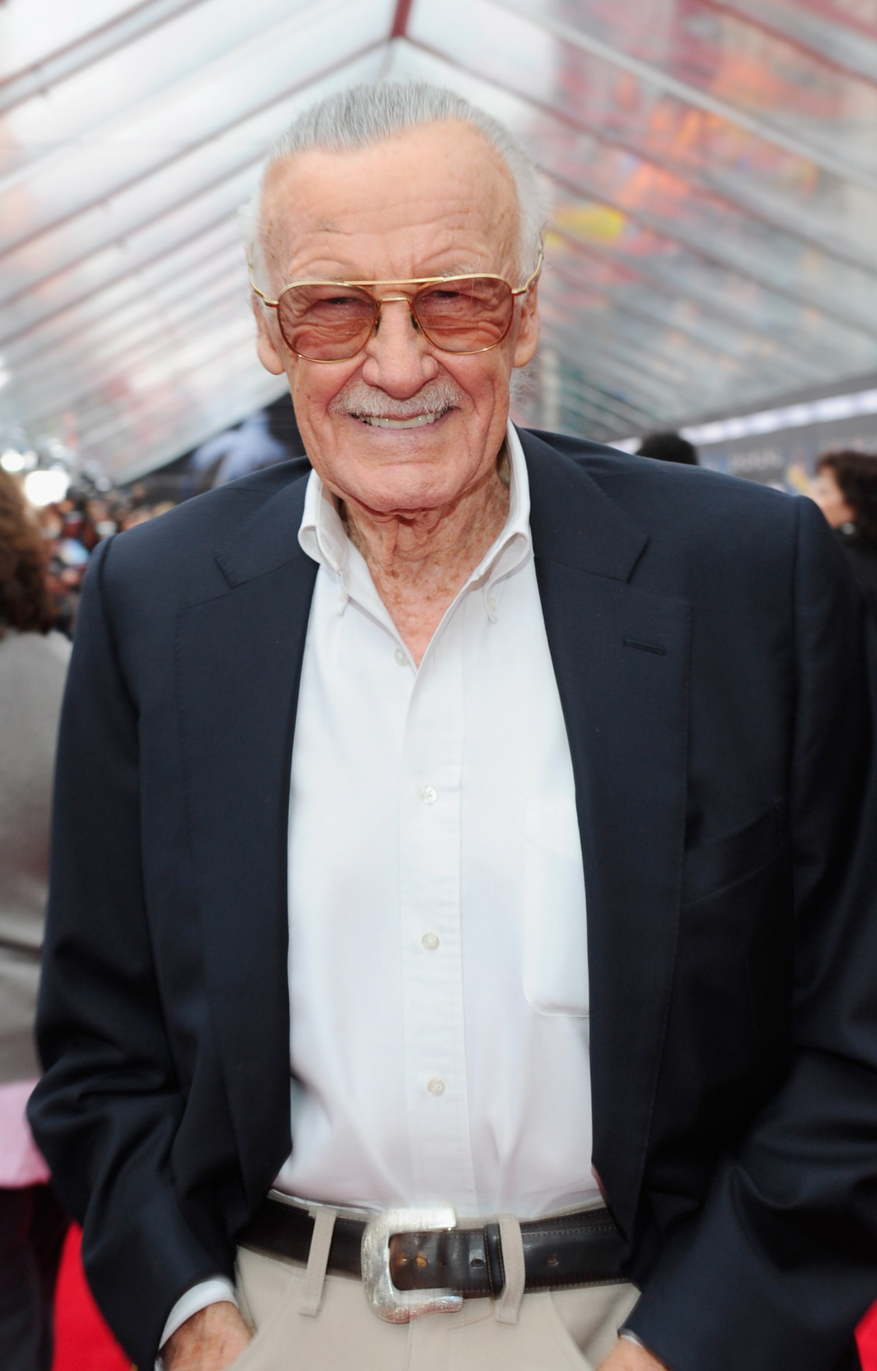 Stan Lee at the premiere of The Avengers