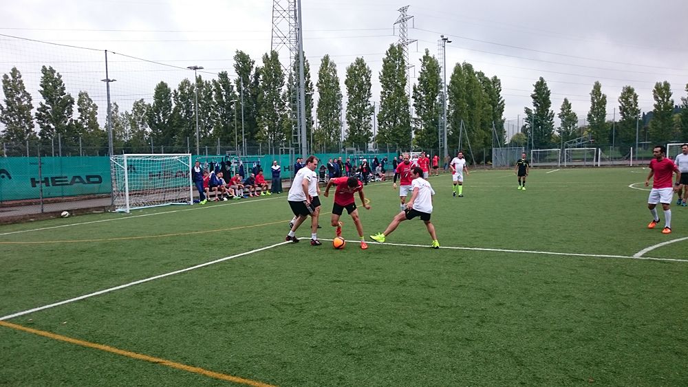 Katusha host their annual team-staff soccer match in Peschiera del Garda, Italy
