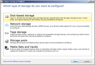 Symantec Backup 2012 - Backup device configuration