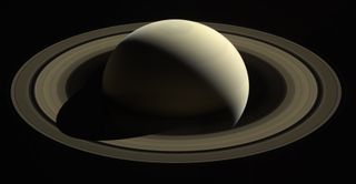 Saturn and broad rings