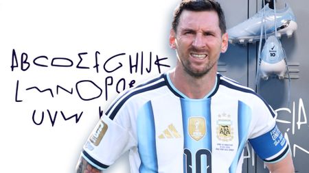 Lionel Messi and the Lionel Messi typeface GOAT Font