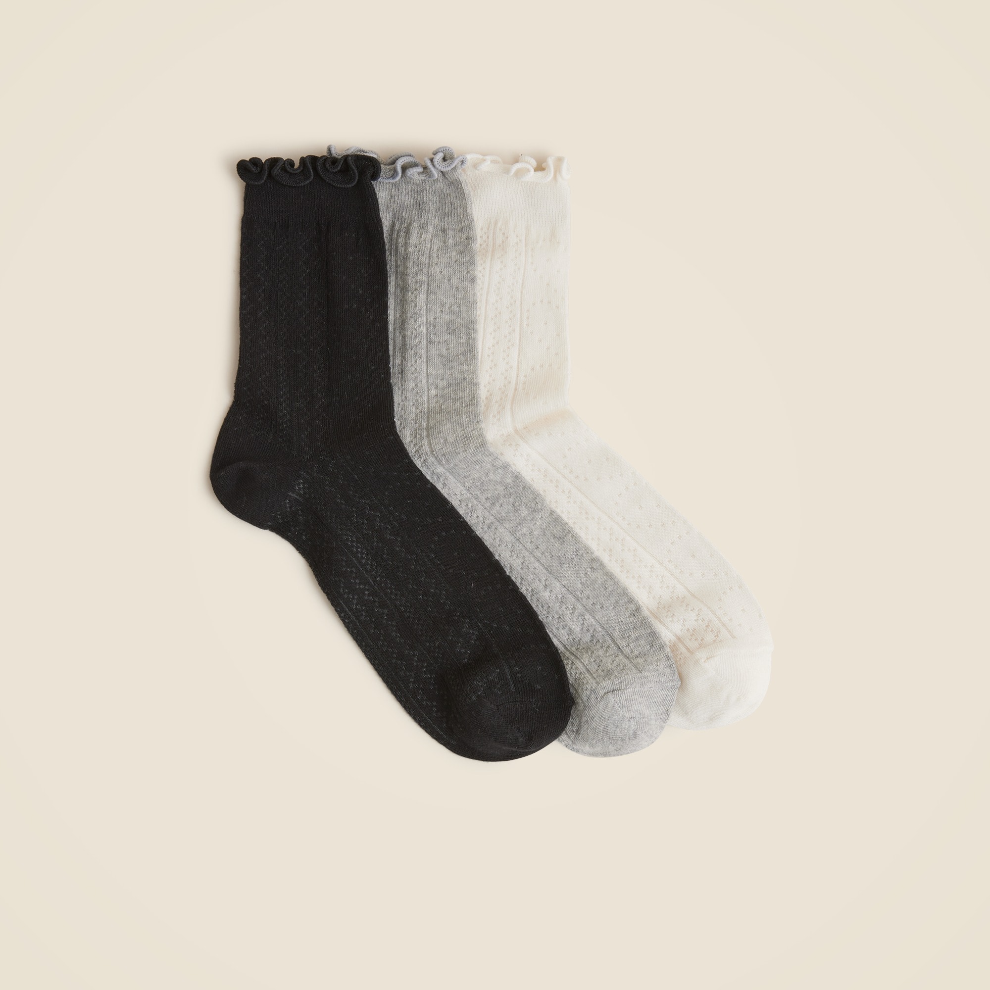 Ruffle Bootie Socks Three-Pack