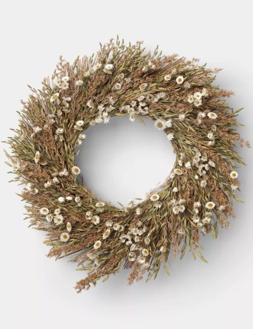 Mixed Spring Floral Preserved Wreath