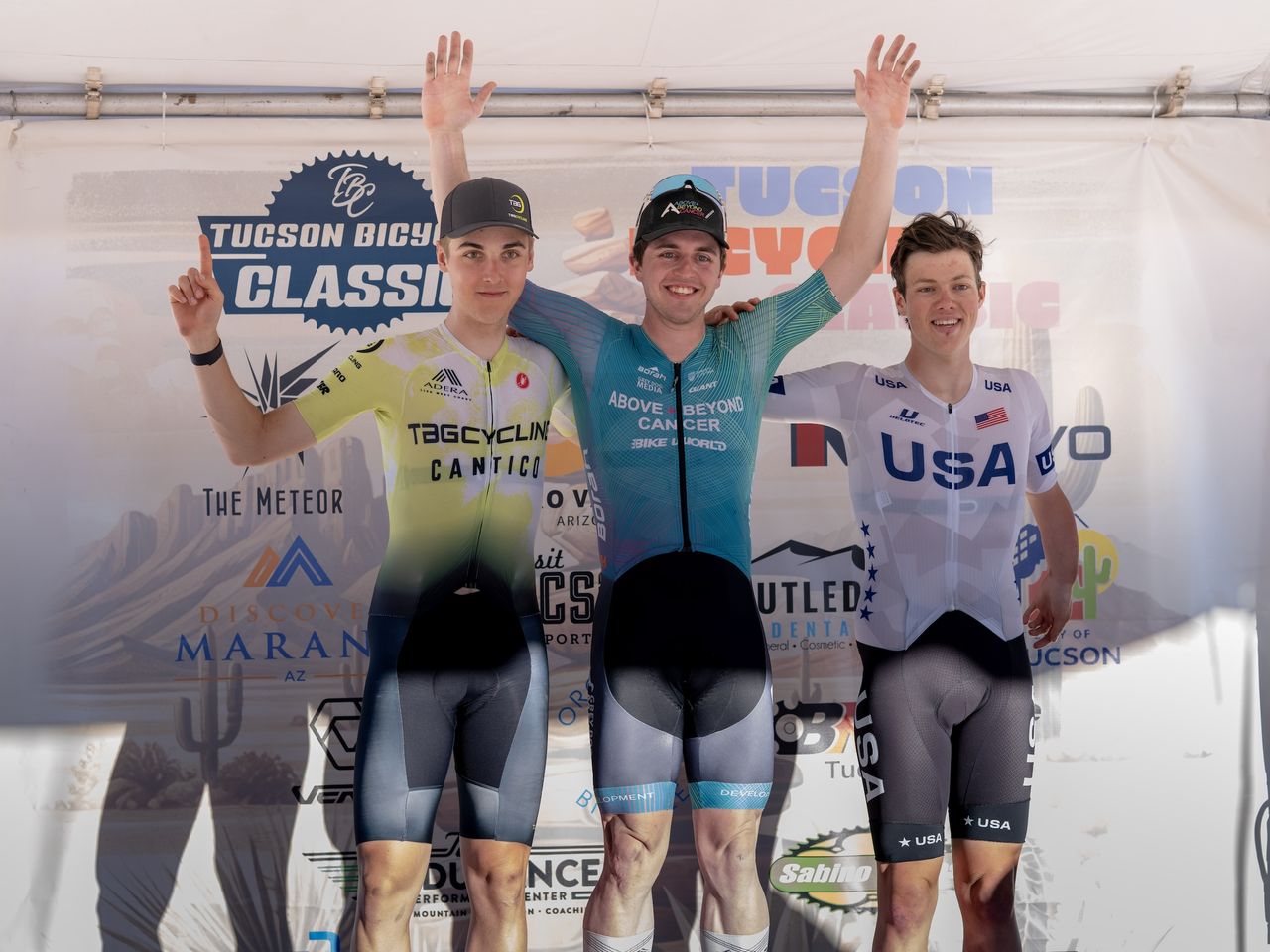 Elite men's GC podium