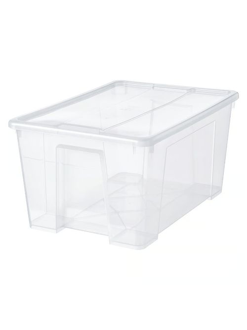 Samla Box With Lid - Clear 22 &frac12;x15 &frac14;x11 "/12 Gallon