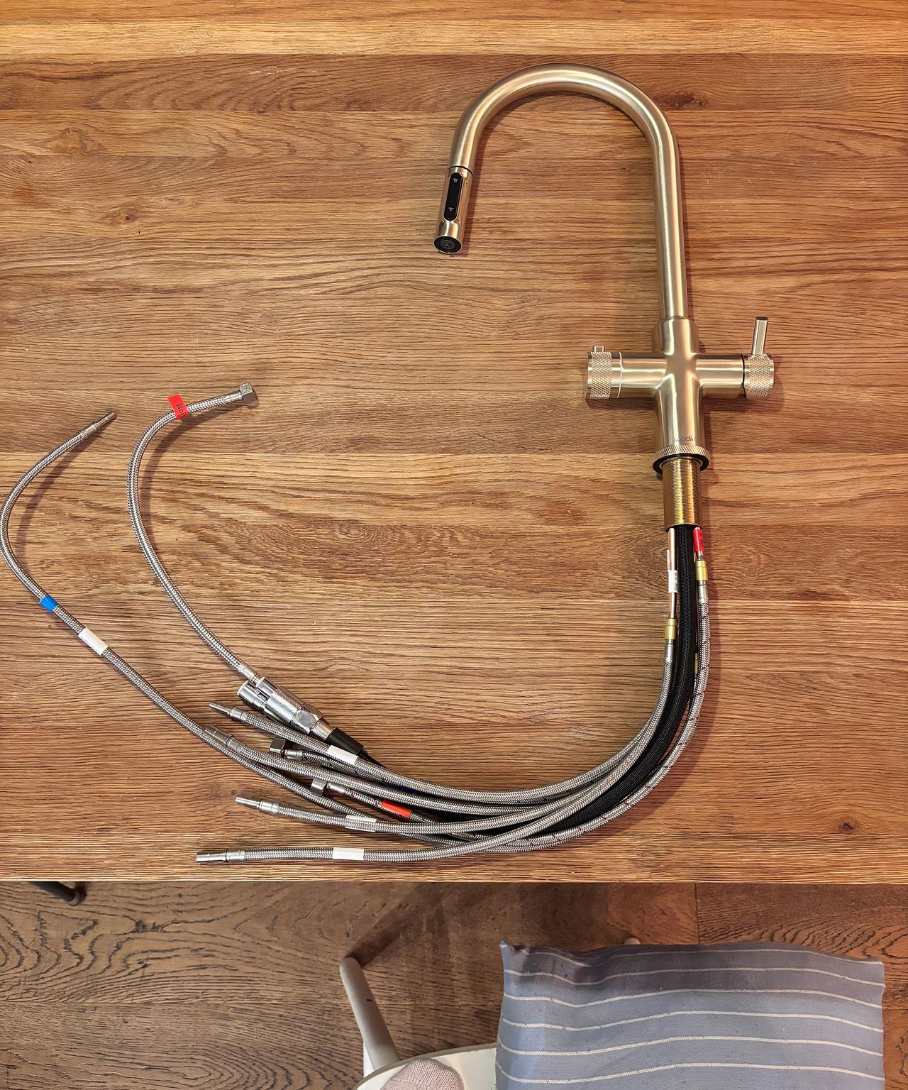 boiling water tap before installation