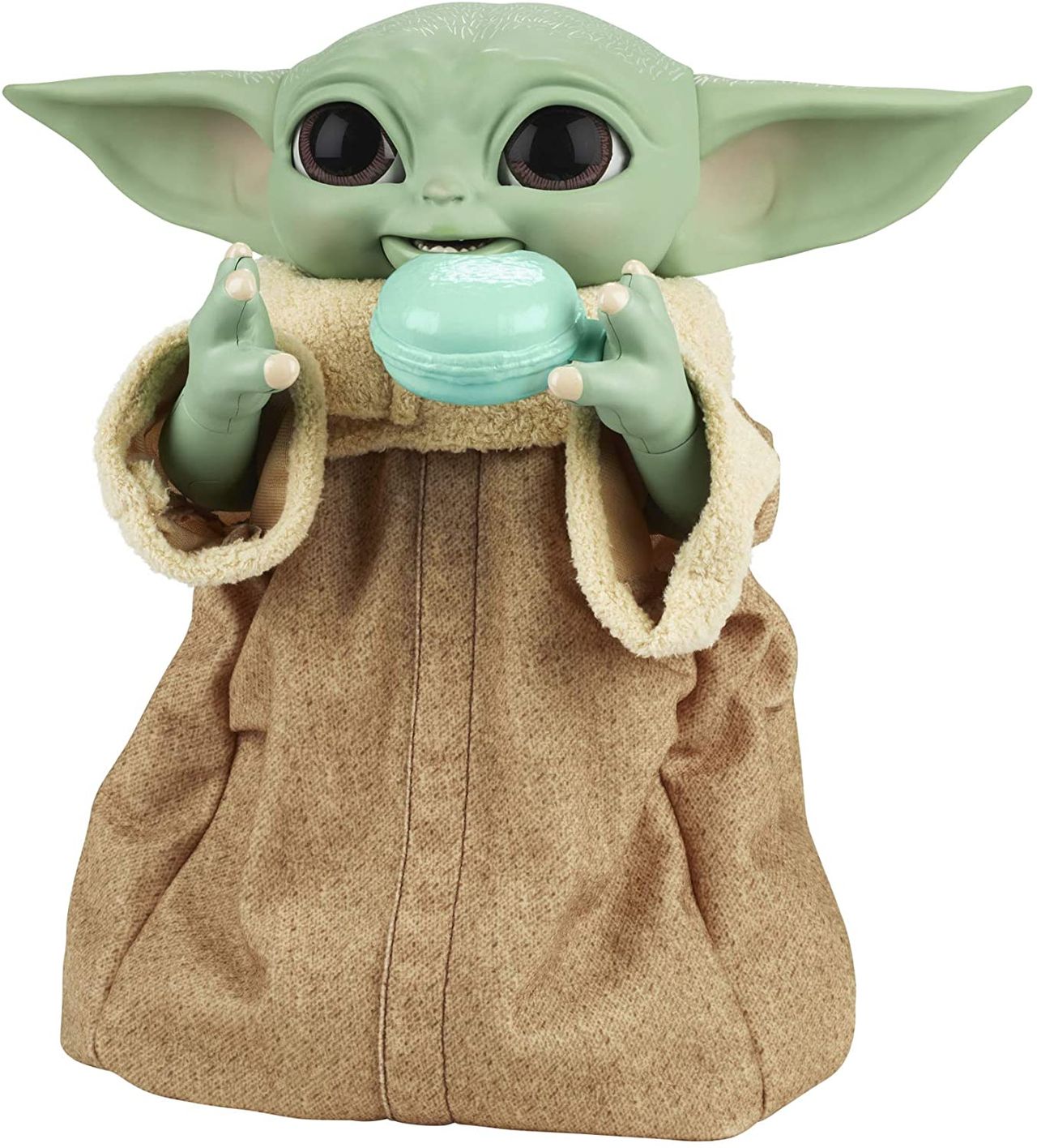 Hasbro's new Galactic Snackin' Grogu lets you feed Baby Yoda and help him use the Force. Available in Fall 2021 for $79.99.