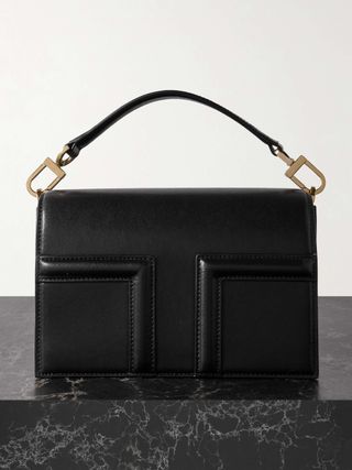 Mini T-Flap Embossed Leather Shoulder Bag