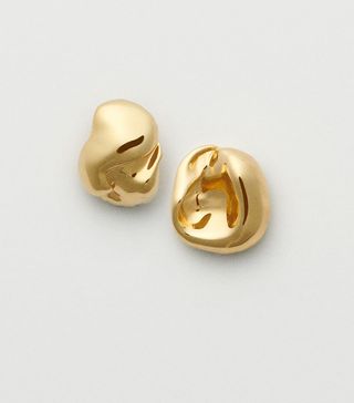 The Organic Gold Vermeil Studs