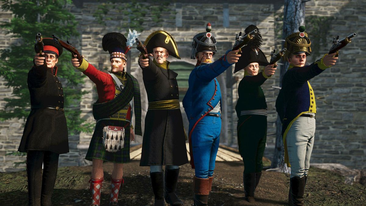 A screenshot taken from Holdfast: Nations At War, an online multiple shooter set in the Napoleonic and First World Wars