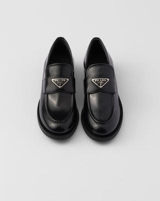 Brushed Leather Loafers