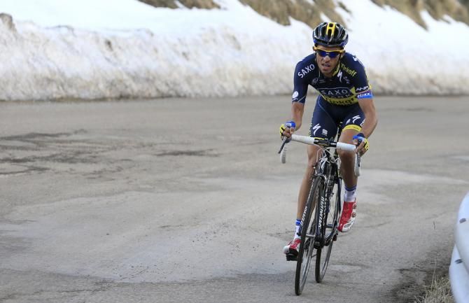 Alberto Contador (Saxo Bank) would pay for his attacks