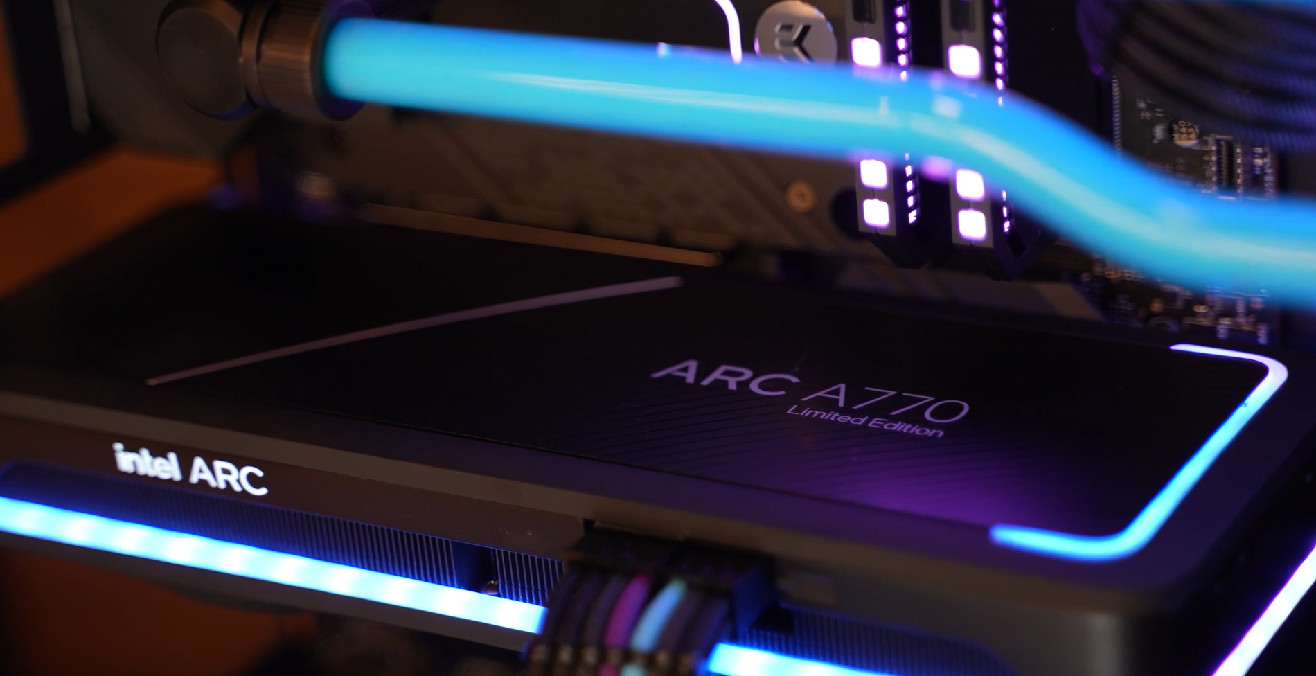 Intel Rgb Intel Arc A770 Shown off in Case Modder Video | Tom's Hardware