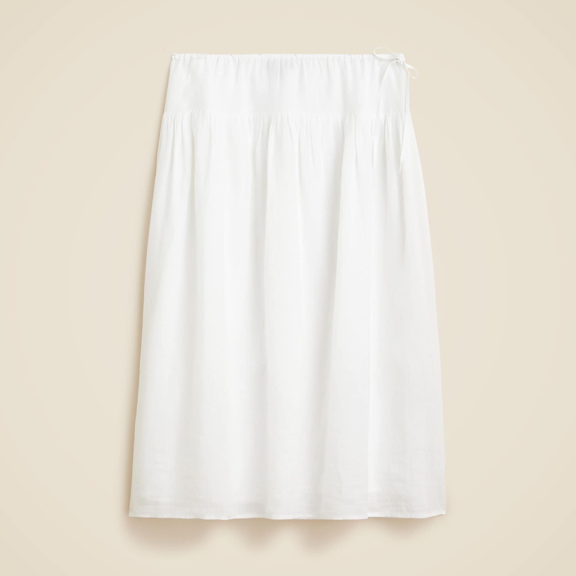 jcrew, Side-Tie Skirt in Ramie