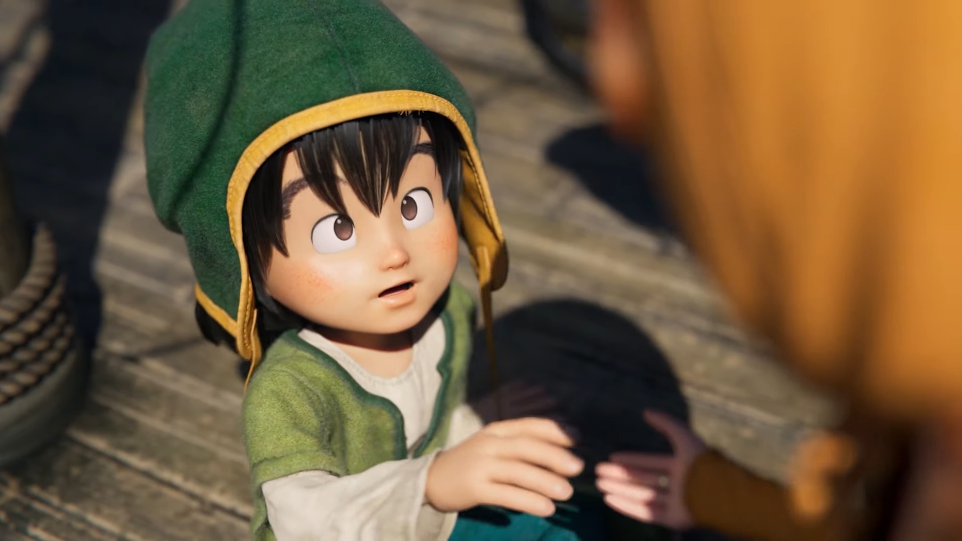 Dragon Quest 7 Reimagined hero on a boat