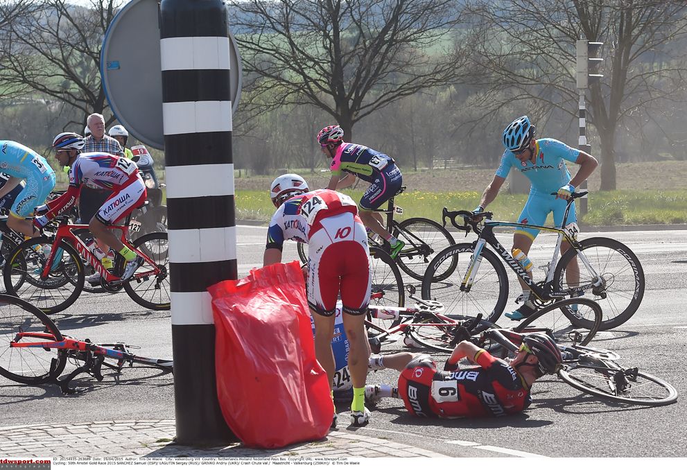 Amstel saw a number of crashes