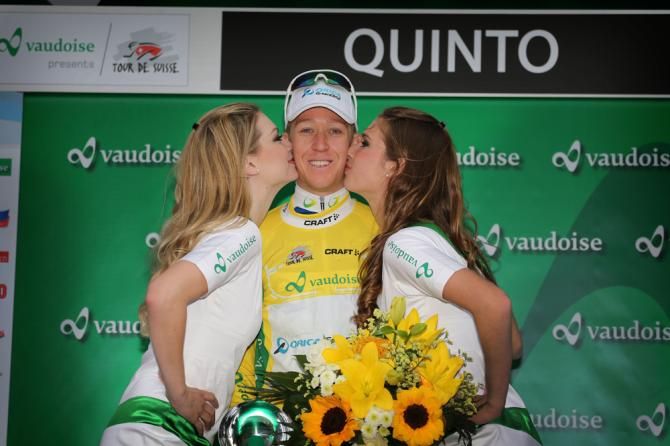 Cameron Meyer (Orica GreenEdge) on the podium