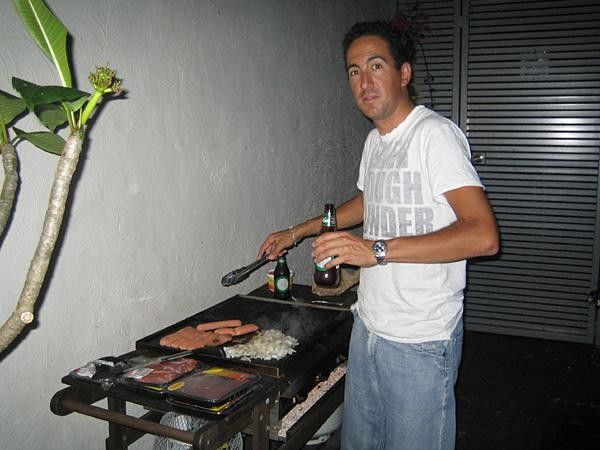 Trent puts the chef hat on in Noosa