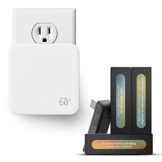 Below 60 Plug-In Air Fresheners for Bathrooms - Diffusers for Bathrooms and Small Spaces - Electric Scent Diffuser With 3 Natural Fragrances | Stylish Design for Luxurious Bathrooms Aroma